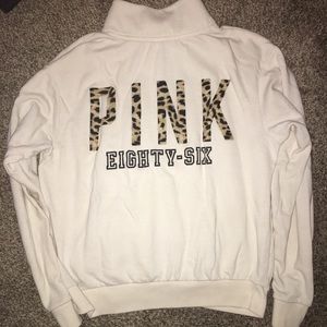 PINK Cheetah Half zip