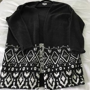 Old Navy xs long open Cardigan gray