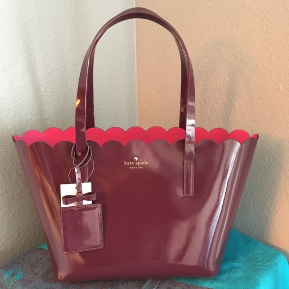 kate spade Handbags - Kate Spade Lily Avenue Patent Leather Mahogany