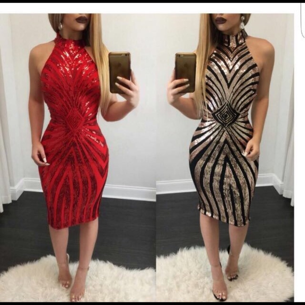 Black and gold dresss very sexy