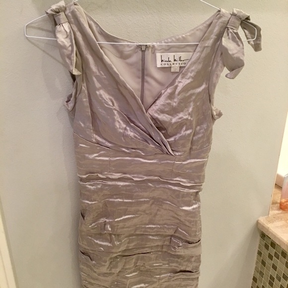 Nicole Miller Silver cocktail dress - Picture 1 of 4