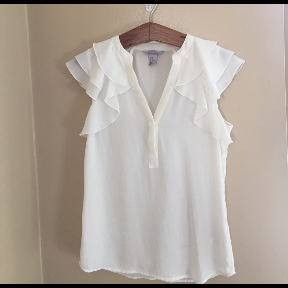 Beautiful White Dress Blouse