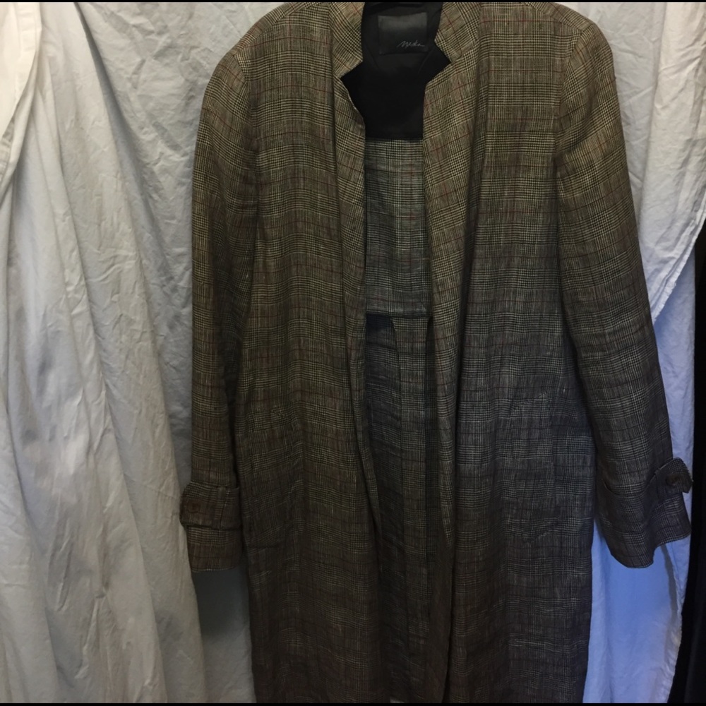 Linen unlined Duster Blazer Maska