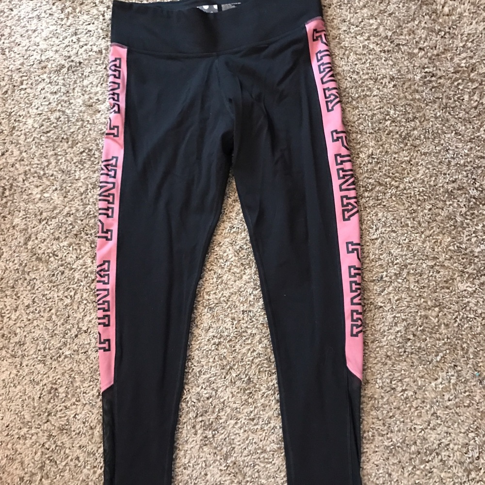 Pink by VS ultimate mesh leggings, soft begonia