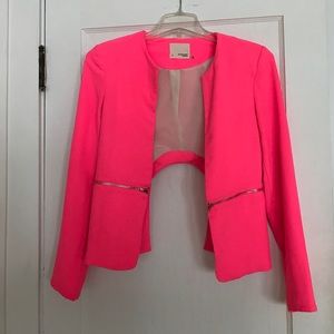 Mustard Seed Hot Pink back cutout blazer
