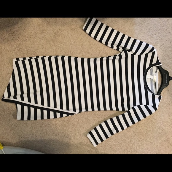 Black and white stripe A'Gaci dress - Picture 1 of 2