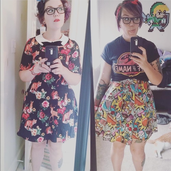 HELL BUNNY FOX AND DEER DRESS - Picture 2 of 2