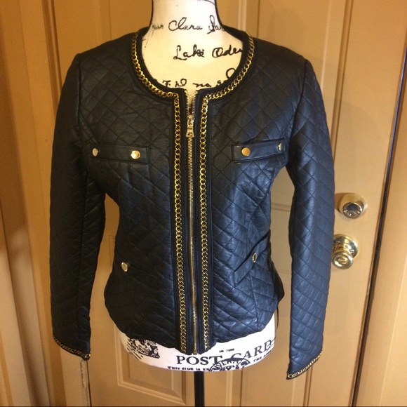 Members only Jackets & Blazers - NWT Members Only black vegan leather jacket Medium