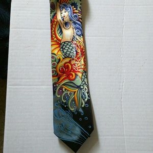 NWT ED HARDY MERMAID NECKTIE