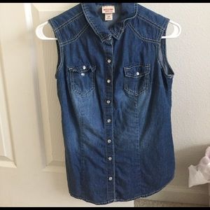 Jean tank top
