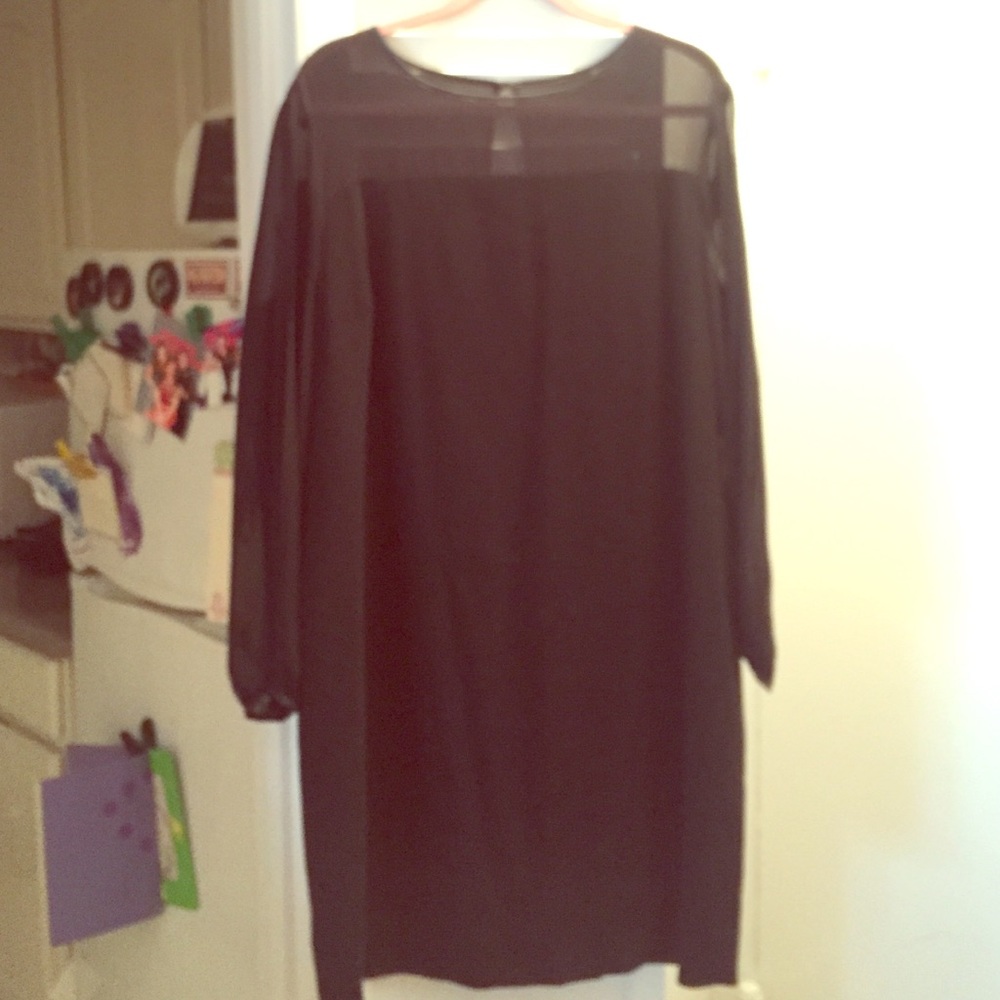 Tahari black tie evening dress