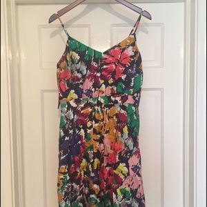 J Crew Silk Floral Dress