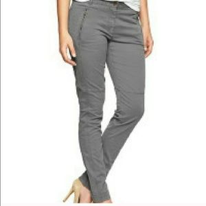 Gap 1969 Moto super skinny gray khakis size 2