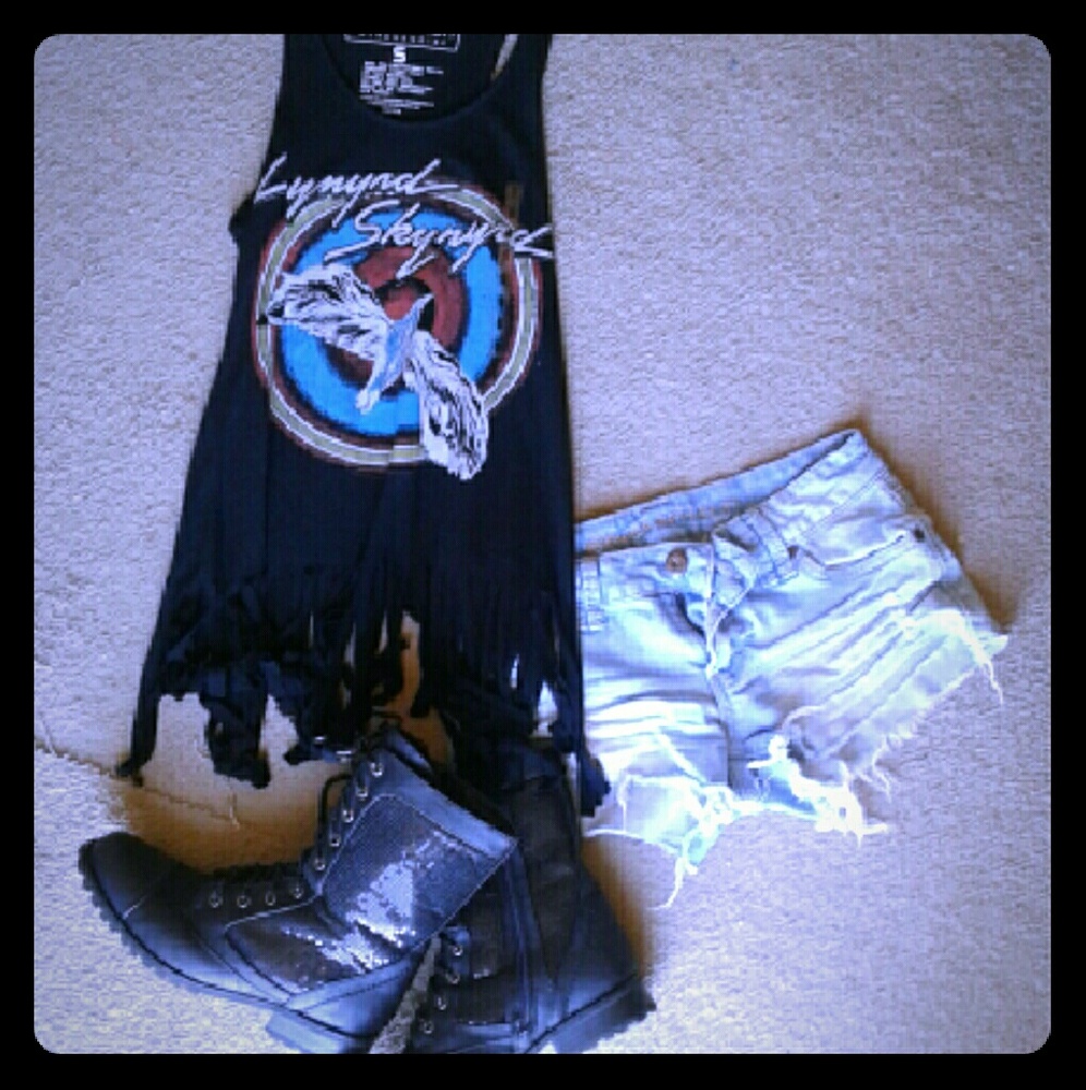 Sparkle combat boots!
