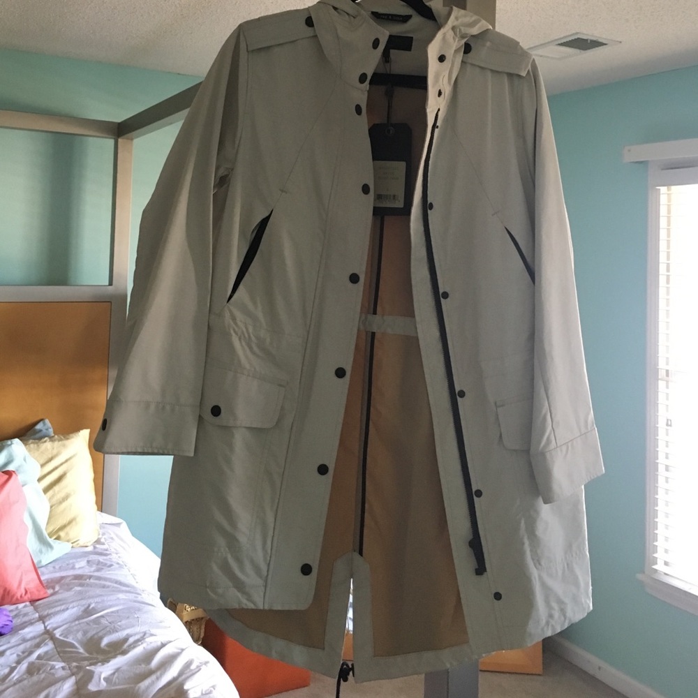 Cream colored Windbreaker
