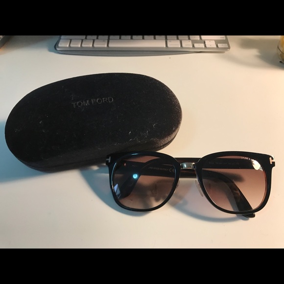Tom Ford sunglasses in brown and gold main image 5