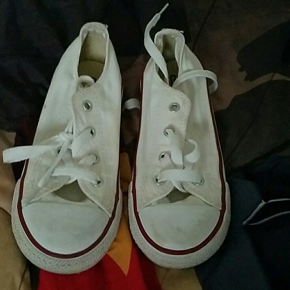 Boys white converse