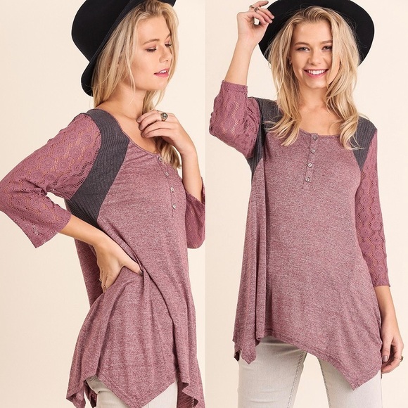 💓Soft Lace Sleeves Top - Picture 3 of 3