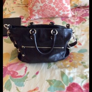 Large leather Coach Tote