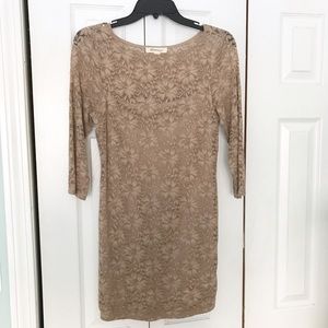 Nude Lace Bodycon Dress