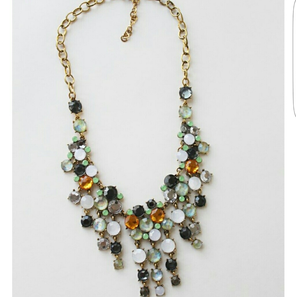 Sea glass statement necklace