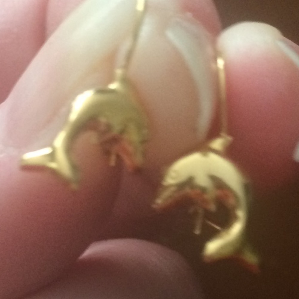 🔥🔥LOWEST🔥🔥14k 14 k Dolphin Earrings