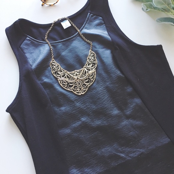 sold | ✨hp | ON leather block bodicon dress - Picture 2 of 3