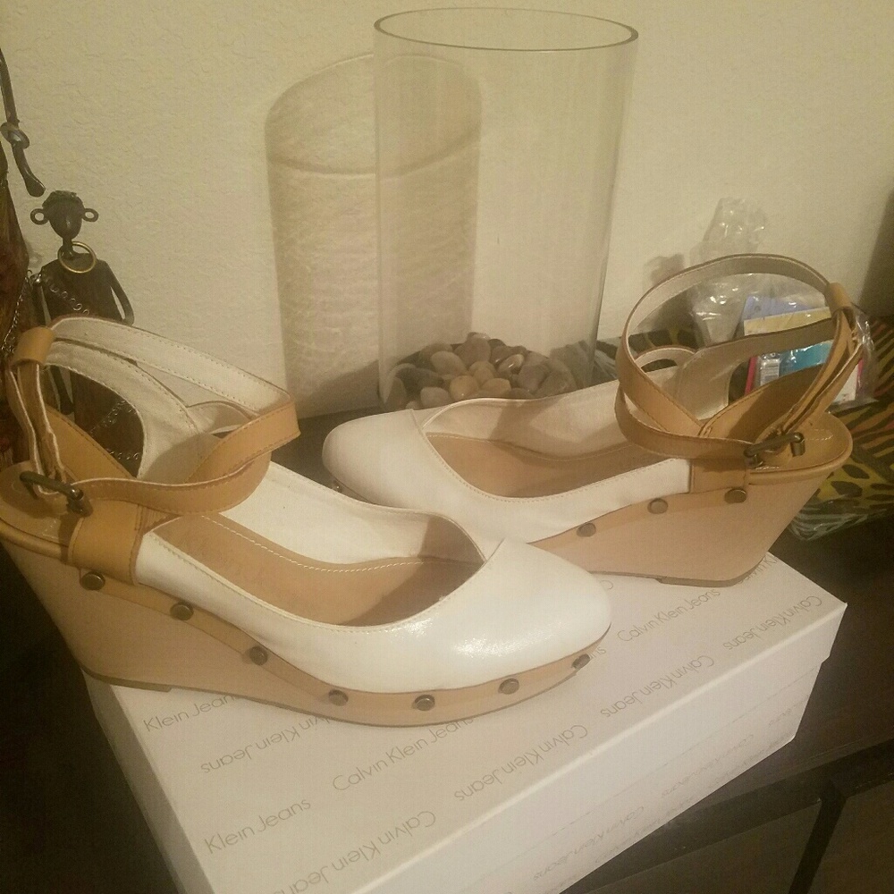 CALVIN KLEIN White Wedges