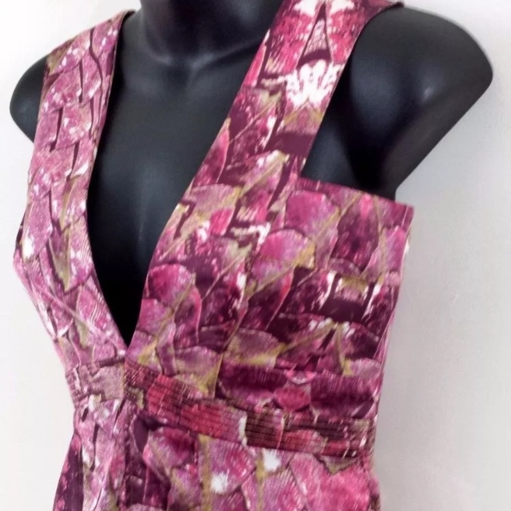 Just Cavalli pink snake print dress knee length