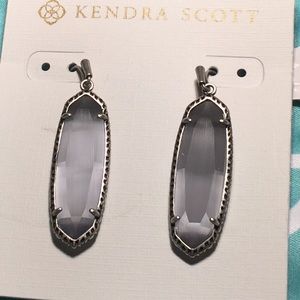 Layla drop earrings in slate