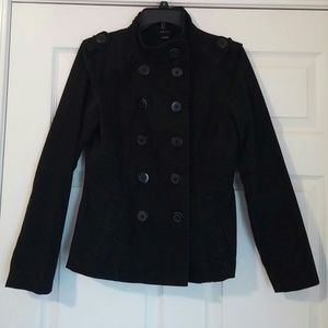 Black pea coat