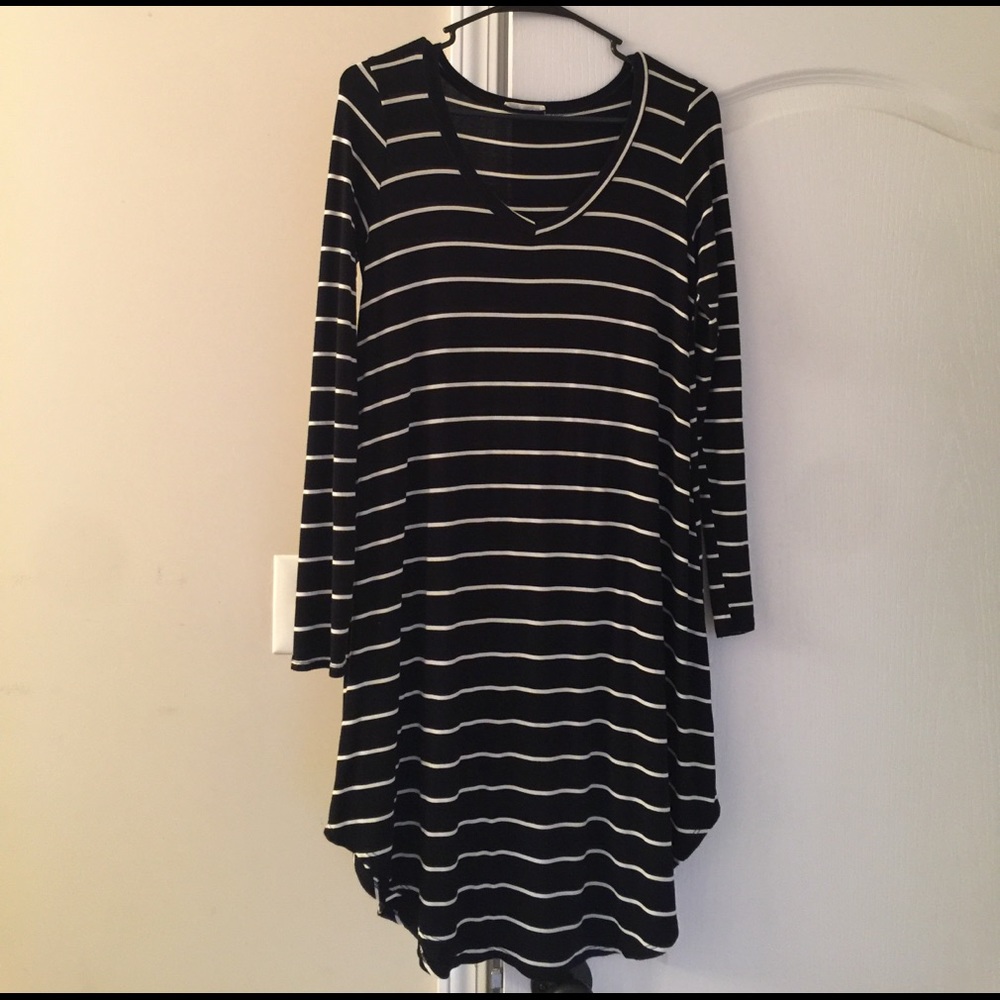 Lollipop star white/black striped dress/tunic