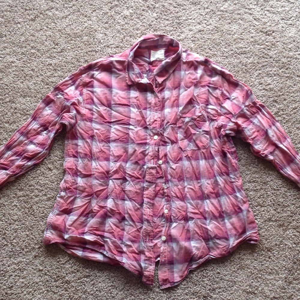 American eagle plaid shirt