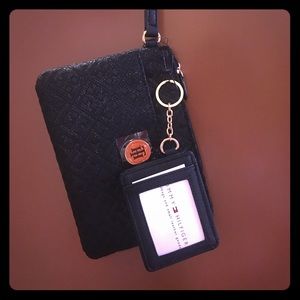 💼new Tommy Hilfiger wristlet and ID keychain.
