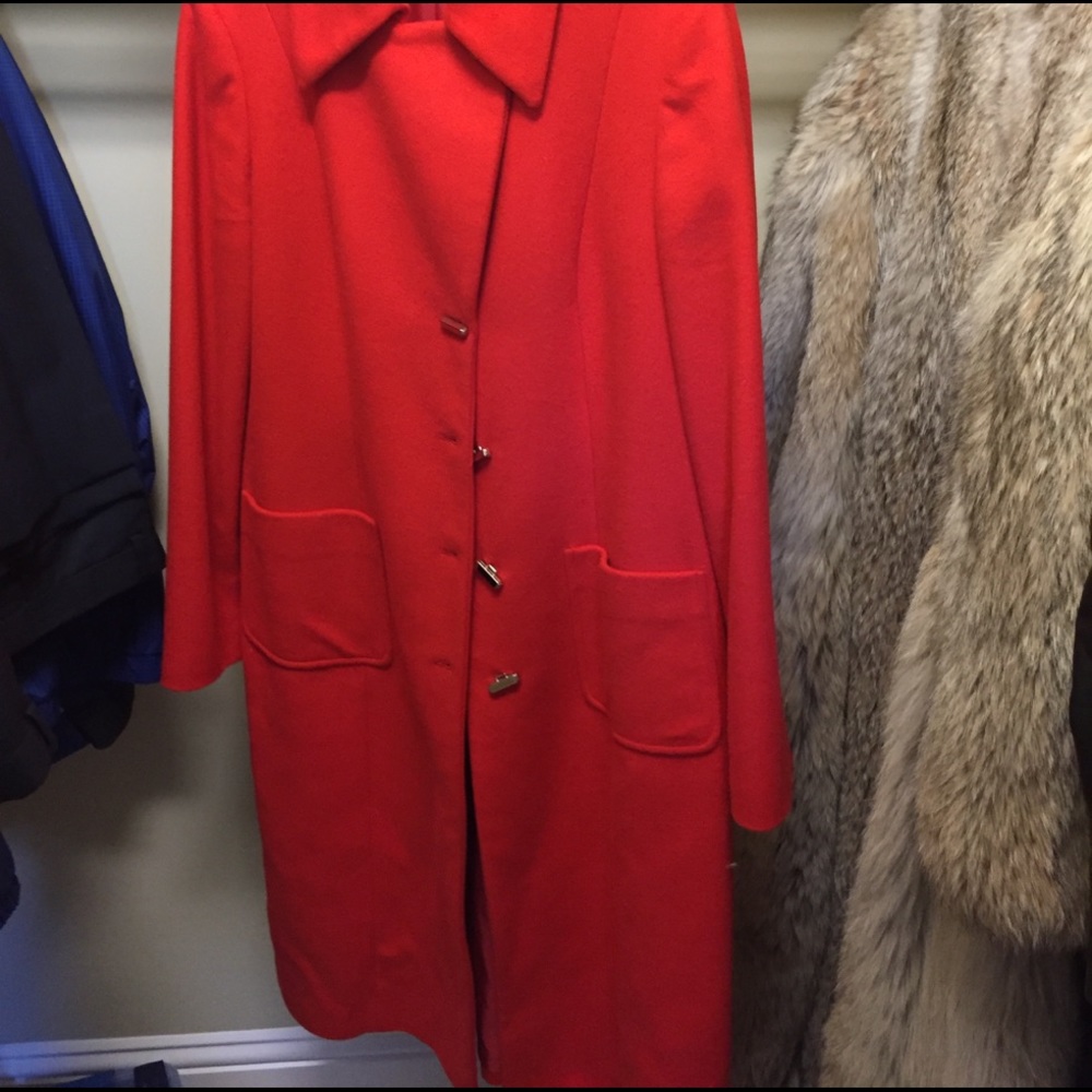 Red wool Coat