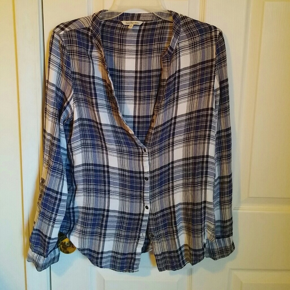 Calvin Klein Plaid shirt