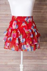 Hollister tiered ruffle skirt Medium