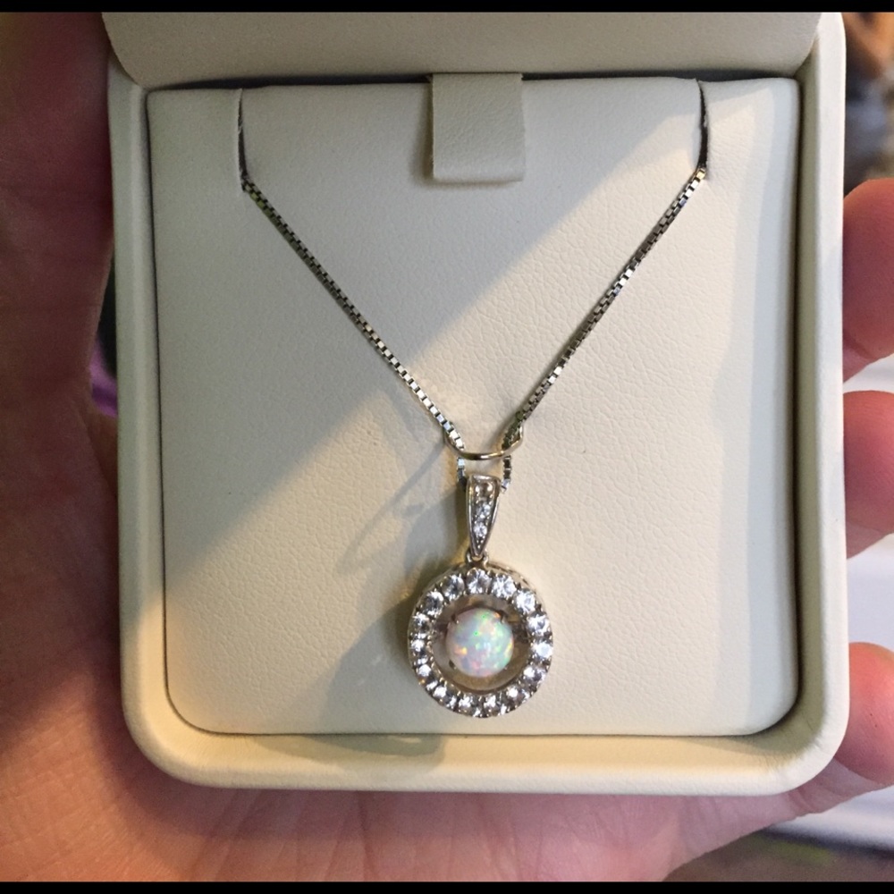 October birthstone OPAL rhythm necklace