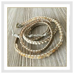 ?Triple Wrap Beaded Bracelet?