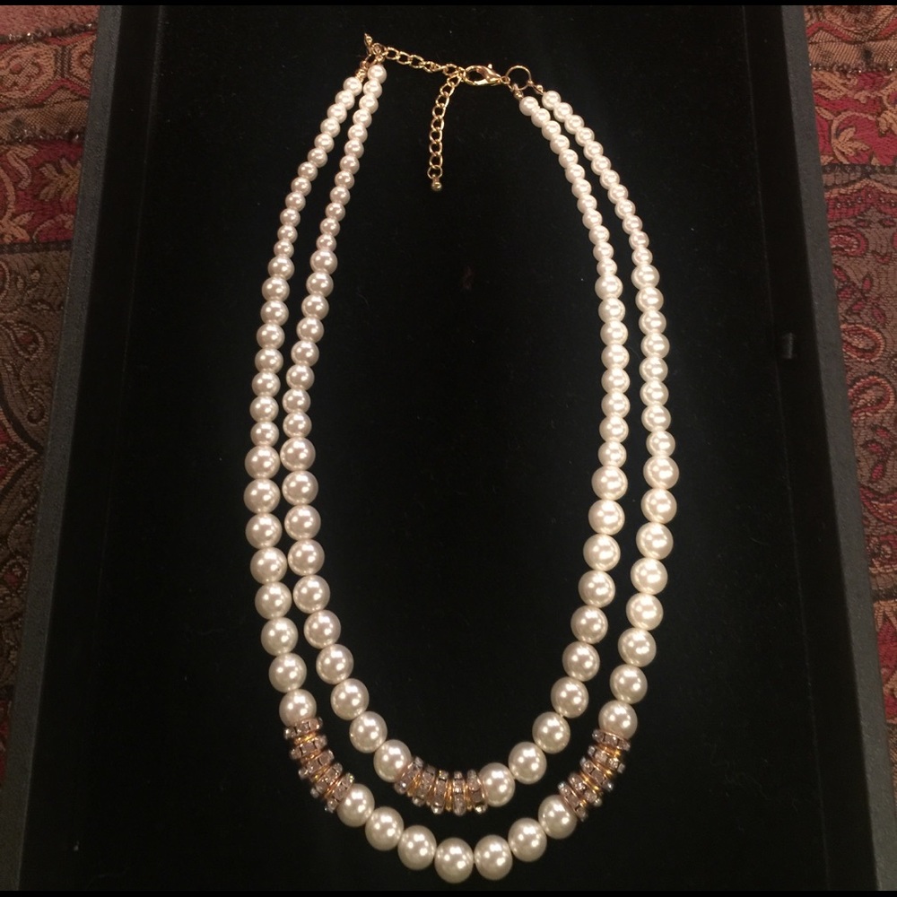 Chico's Double strand Pearl necklace