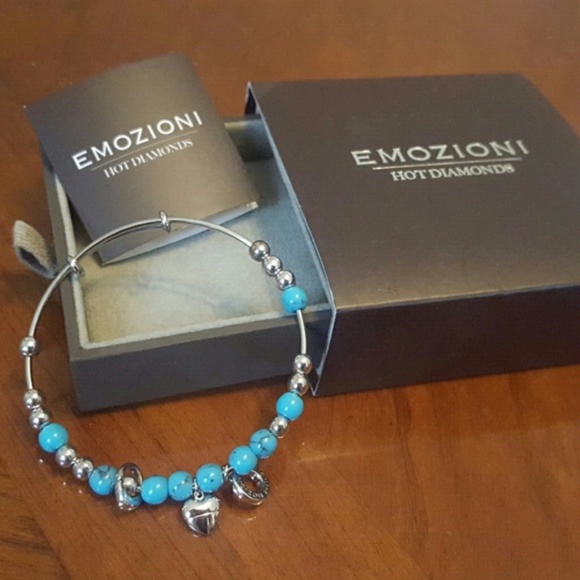 Emozioni Plate Turquoise Bangle - Picture 3 of 3