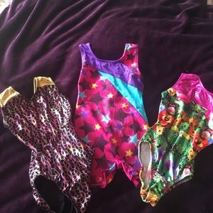 Take all 3 Girls gymnastics leotards.