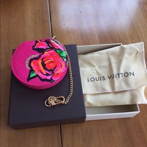 Vuitton Stephen Sprouse Vernis Roses Coin Purse