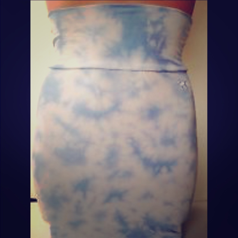 NWT PINK tie dyed mini skirt