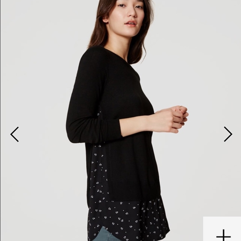 Two in one black sweater