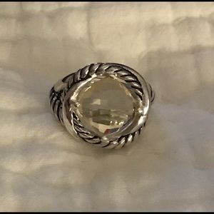David Yurman /SS/11mm Lemon Citrine InfinityRing
