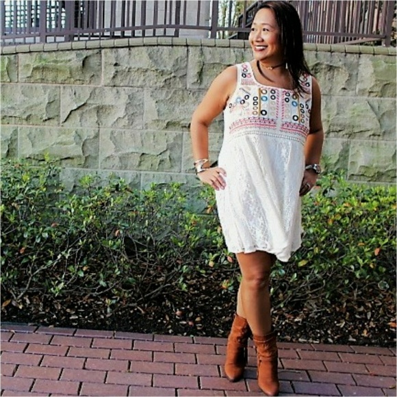 BUY 1, GET 1 FREE! Lace Embroidered Dress - Picture 3 of 4