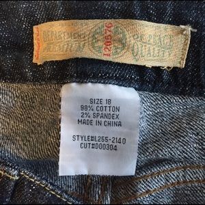Size 18 denim jeans