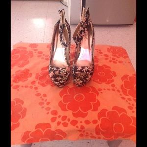 Floral Print Heels