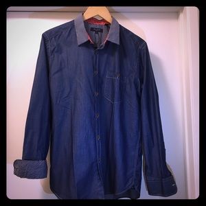 TED BAKER Men's shirt, denim color